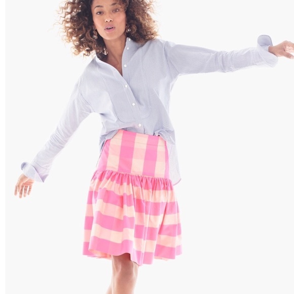 J.Crew hot pink taffeta drop waist skirt 6 NWT - Picture 3 of 10